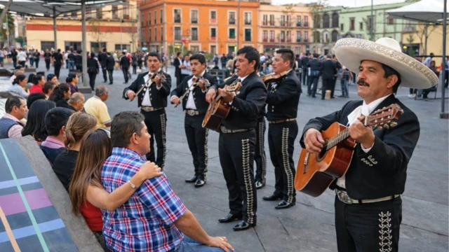 Mariachi sur la place Garibaldi - Mexico