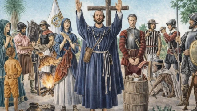Représentation de Fray Juan de Padilla - Mexique