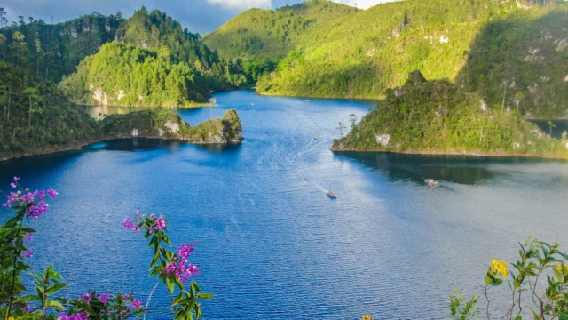 Montebello Lake at Chiapas, mexique