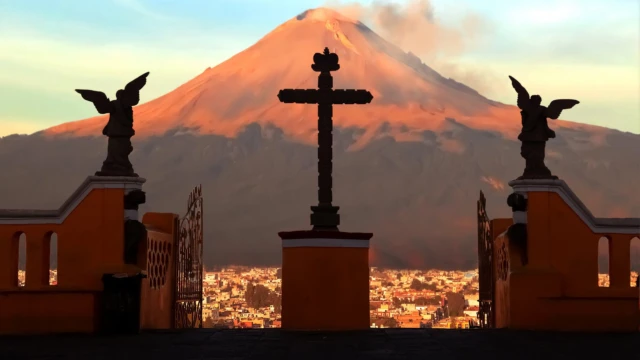 Volcan de Cholula au Mexique