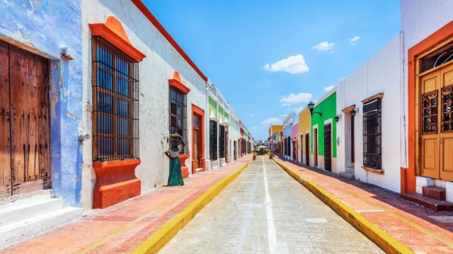 Rue à Campeche - Mexique