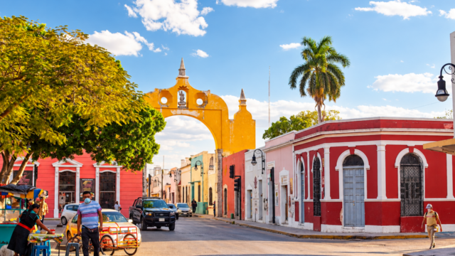 rue à Mérida, dans le Yucatan