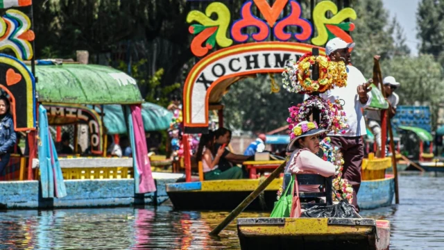 Trajinera à xochimilco - Mexico city